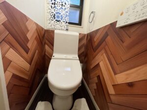 腰壁を追加でお掃除も楽に